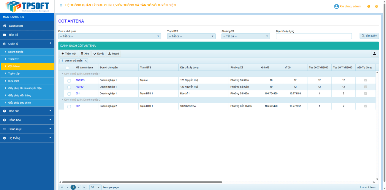 Phần mềm quản lý bưu chính, viễn thông và tần số vô tuyến điện 9 Phần mềm quản lý bưu chính, viễn thông và tần số vô tuyến điện 9